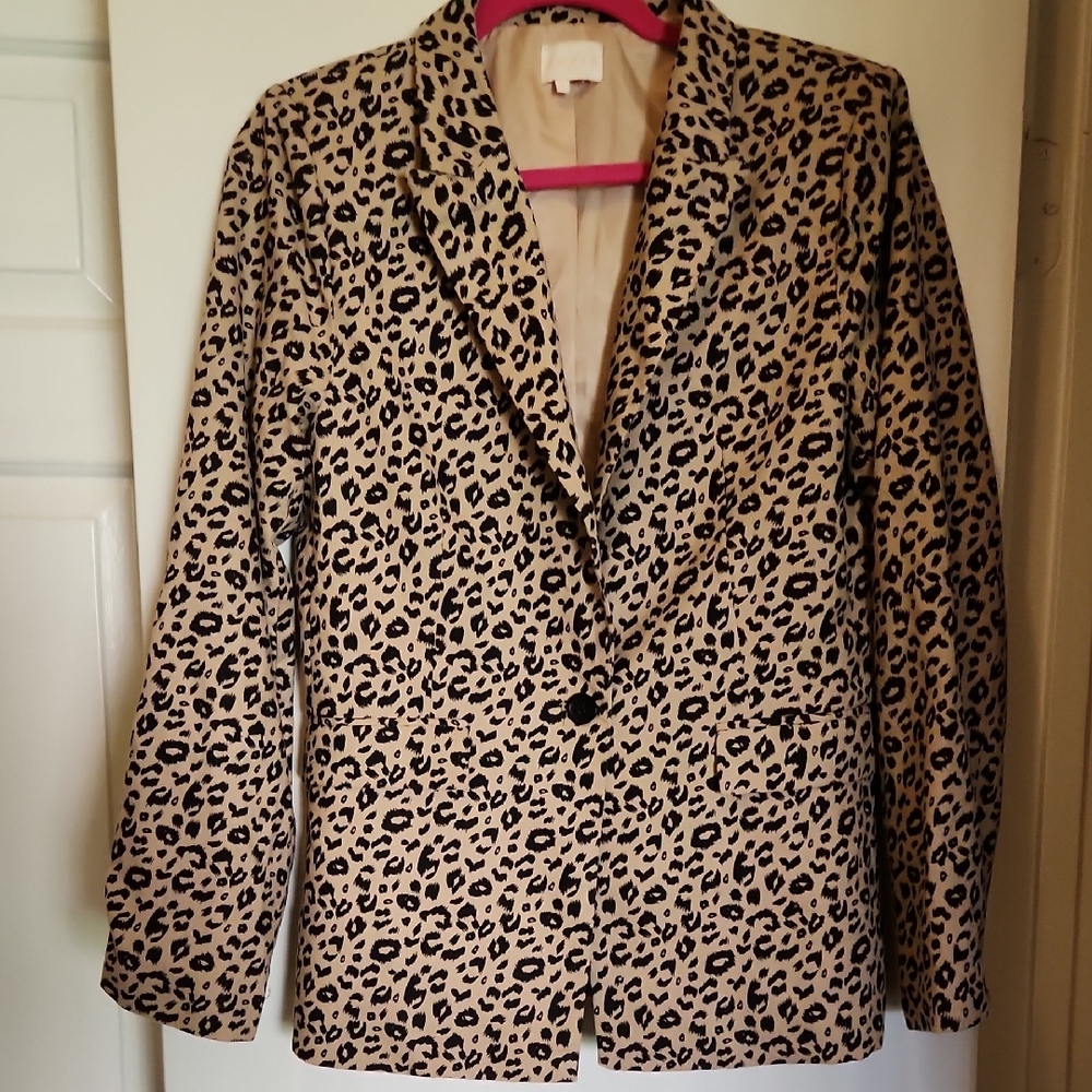Entro Blazer Women's Leopard Print Animal Print Small - Picture 10 of 12